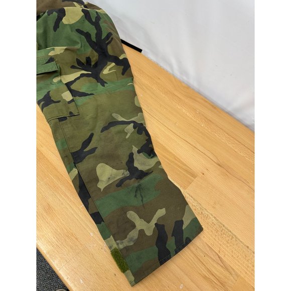 US Military ECWCS Cold Weather Parka Field Jacket Woodland Camo Large Short - Picture 10 of 12